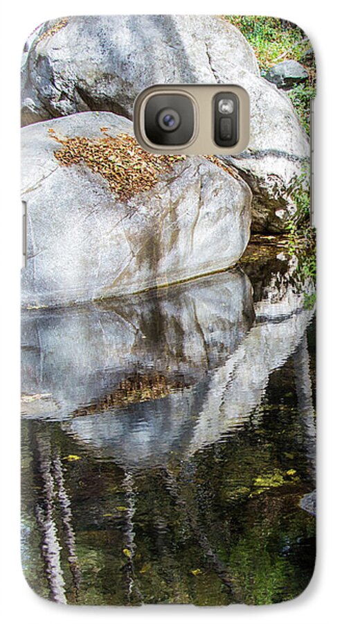 Pond Galaxy S7 Case featuring the photograph Serene Reflections by Ed Clark