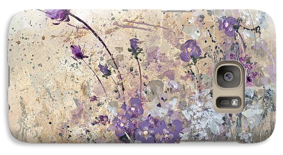 Flowers Galaxy S7 Case featuring the painting Shabby eleven by Laura Lee Zanghetti
