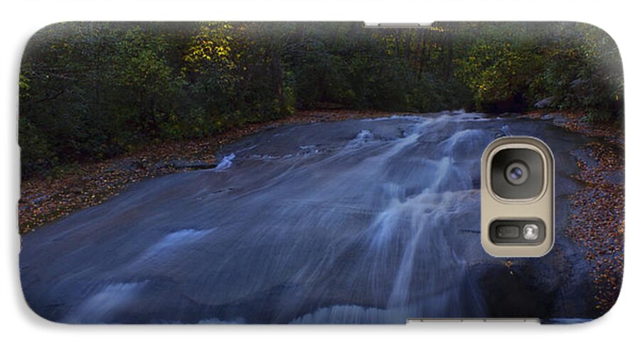 North Carolinda Galaxy S7 Case featuring the photograph Sliding Rock Falls by Ellen Heaverlo