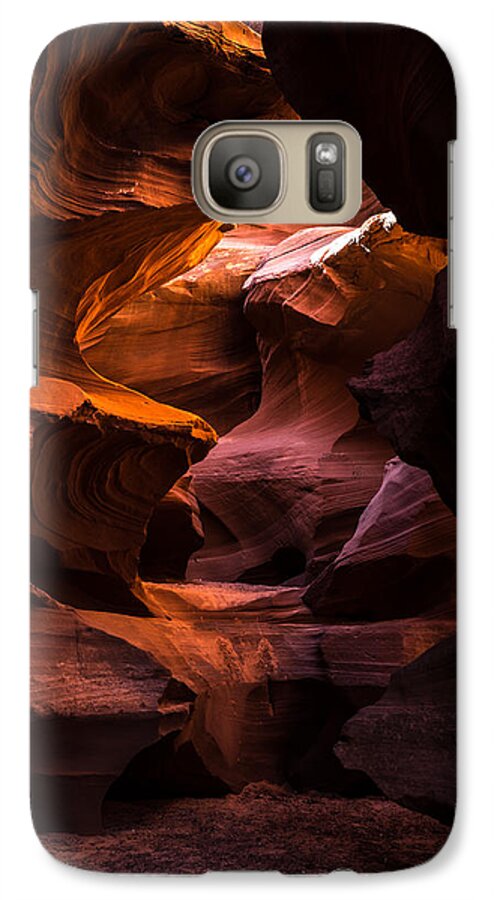 Adventure Galaxy S7 Case featuring the photograph Slot Canyon Red by Art Atkins
