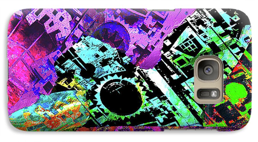 Sit Galaxy S7 Case featuring the mixed media Slouch by Tony Rubino