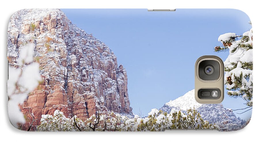 Sedona Galaxy S7 Case featuring the photograph Snow Covered by Laura Pratt
