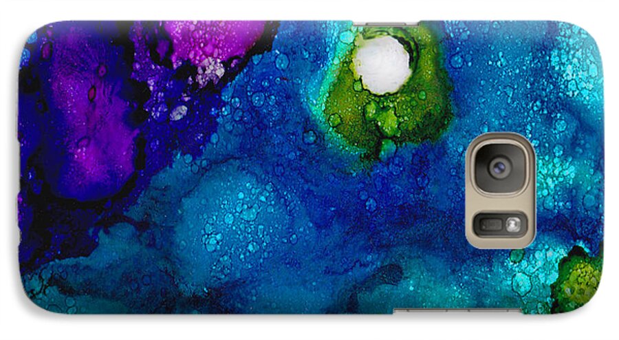 Tropical Galaxy S7 Case featuring the painting Solo in the Stream by Angela Treat Lyon