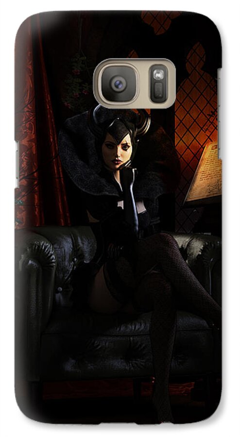 Witch Galaxy S7 Case featuring the digital art Sorciere by Shanina Conway
