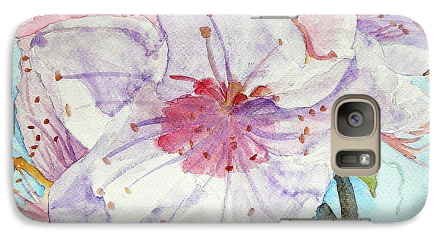 Spring Flower Galaxy S7 Case featuring the painting Spring by Jasna Dragun