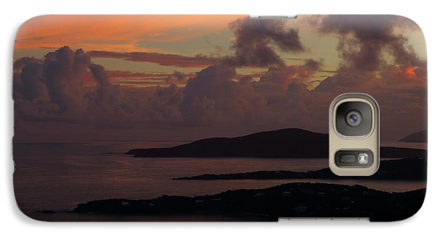 Sunset Galaxy S7 Case featuring the photograph St Thomas sunset at the U.S. Virgin Islands by Jetson Nguyen