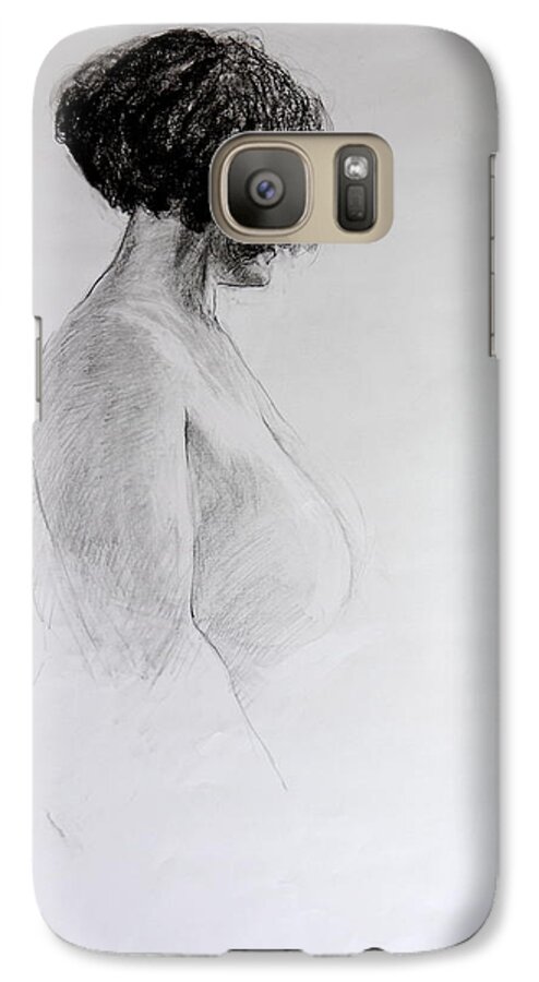 Life Galaxy S7 Case featuring the drawing Standing Nude by Harry Robertson