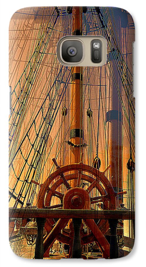 Ship Galaxy S7 Case featuring the photograph Storm Ship of Old by Lori Seaman