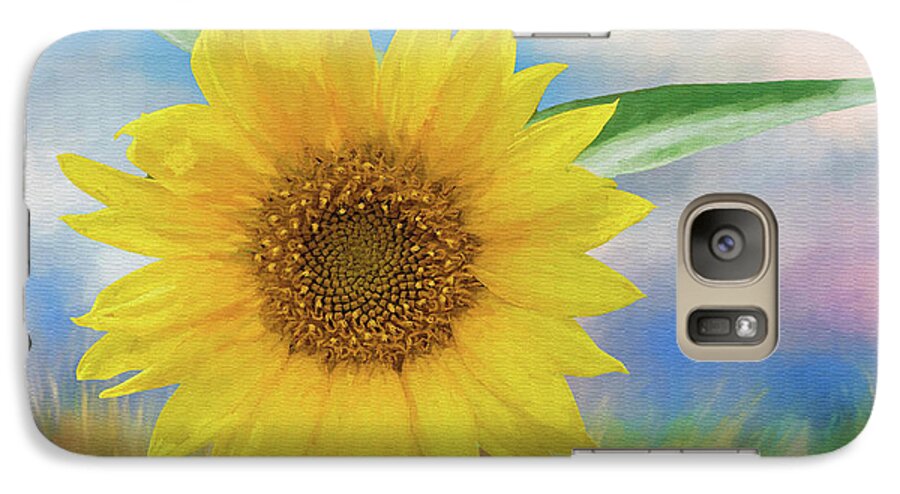 Sunflower Galaxy S7 Case featuring the photograph Sunflower Surprise by Bonnie Barry