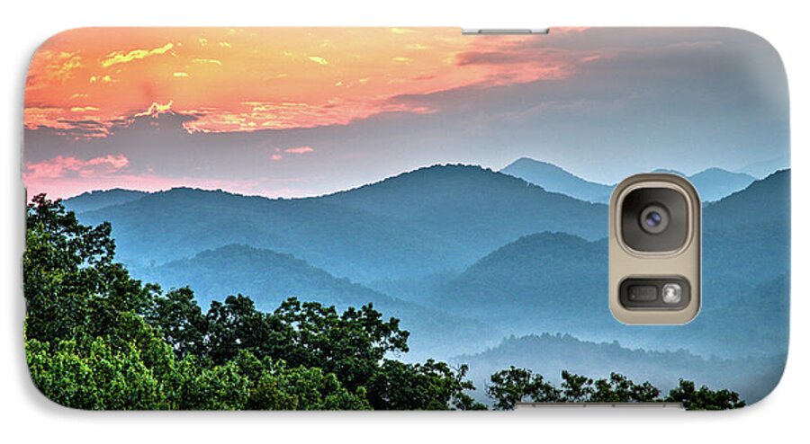 Smoky Galaxy S7 Case featuring the photograph Sunrise Over the Smoky's by Douglas Stucky