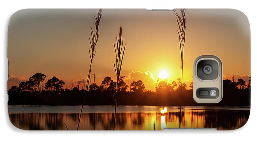 Sunset Galaxy S7 Case featuring the photograph Sunset at Gator Hole 3 by Arthur Dodd