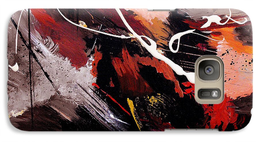 Abstract Galaxy S7 Case featuring the painting Take To Heart by Ruth Palmer