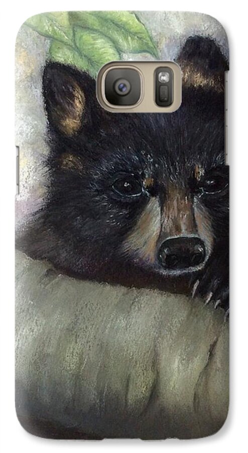 Bears Galaxy S7 Case featuring the painting Tennessee Wildlife Black Bear by Annamarie Sidella-Felts
