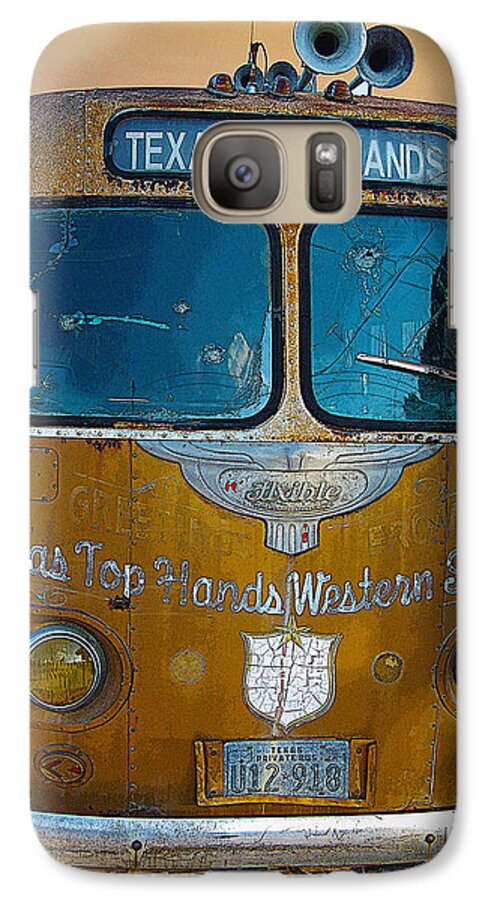 Bus Galaxy S7 Case featuring the photograph Texas Top Hands by Jim Mathis