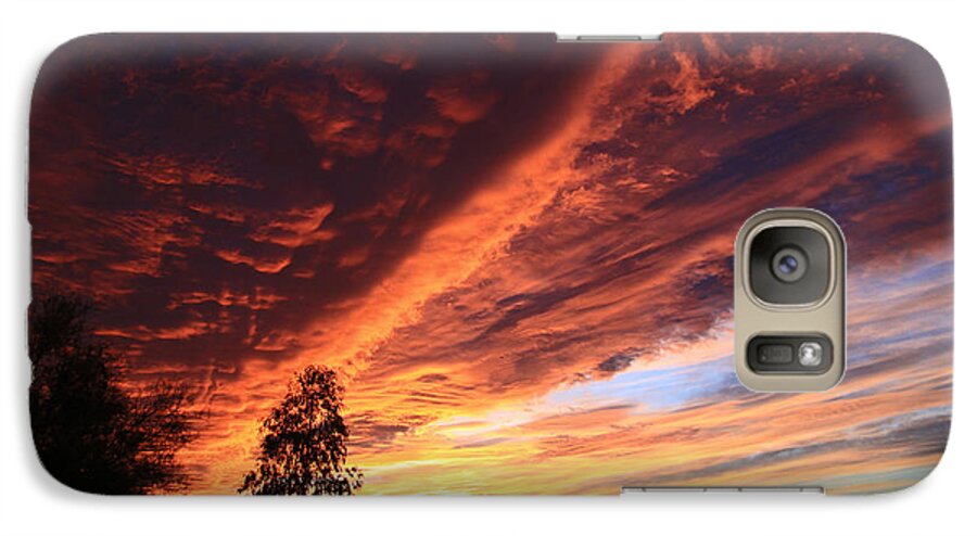 Clouds Galaxy S7 Case featuring the photograph Thanksgiving Sunset by Gary Kaylor