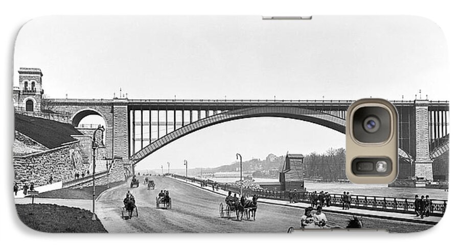 1890s Galaxy S7 Case featuring the photograph The Harlem River Speedway by William Henry jackson