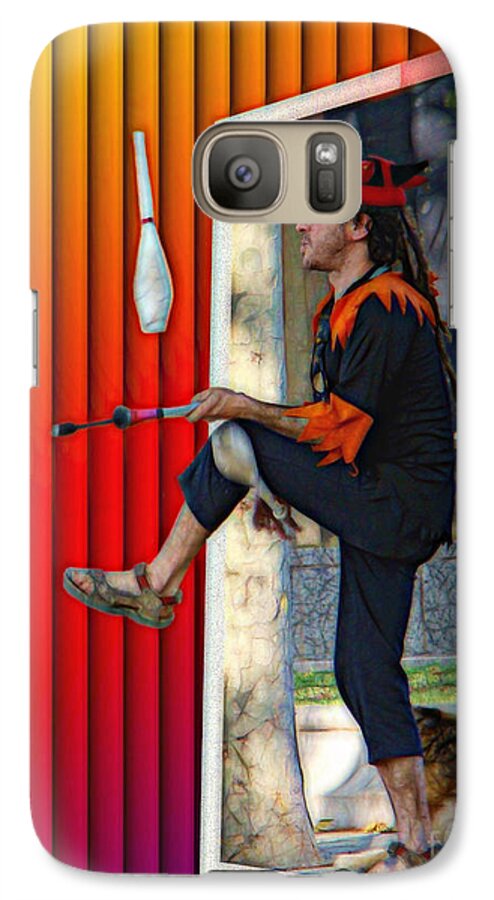 Surrealism Galaxy S7 Case featuring the digital art The Juggler by Sue Melvin