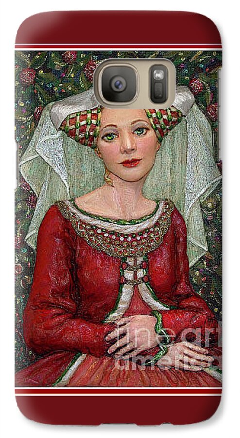 Occupy China Galaxy S7 Case featuring the painting The Lady Mae  Bas Relief Miniature by Jane Bucci