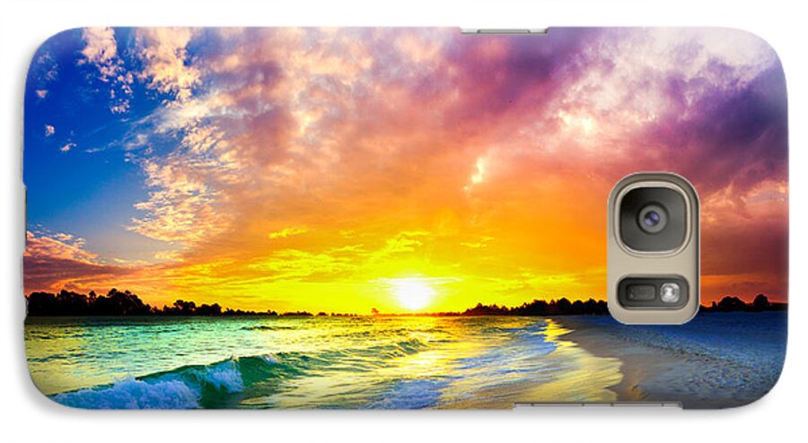 Most Beautiful Sunset Galaxy S7 Case featuring the photograph The Most Beautiful Sunset In The World by Eszra Tanner