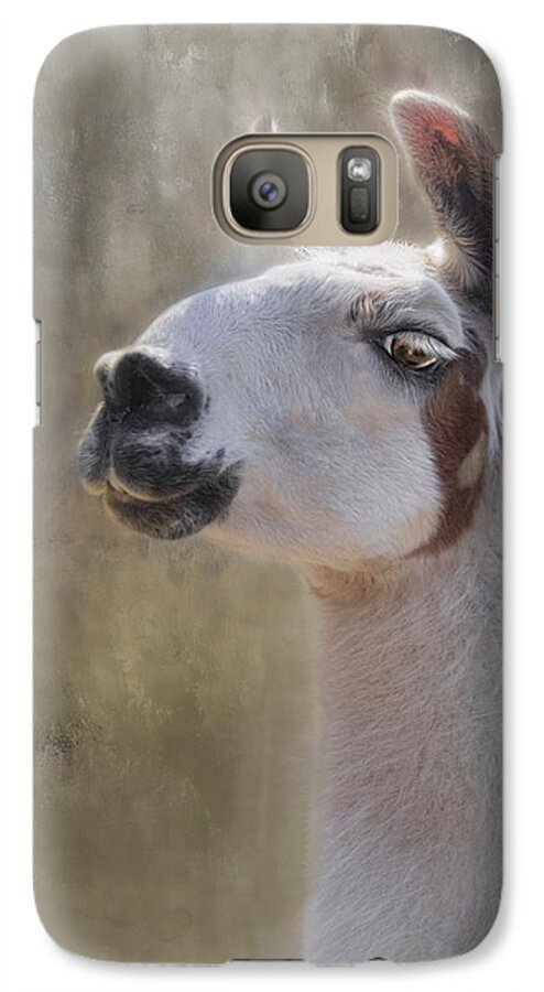 Llama Galaxy S7 Case featuring the photograph The Sage by Robin-Lee Vieira