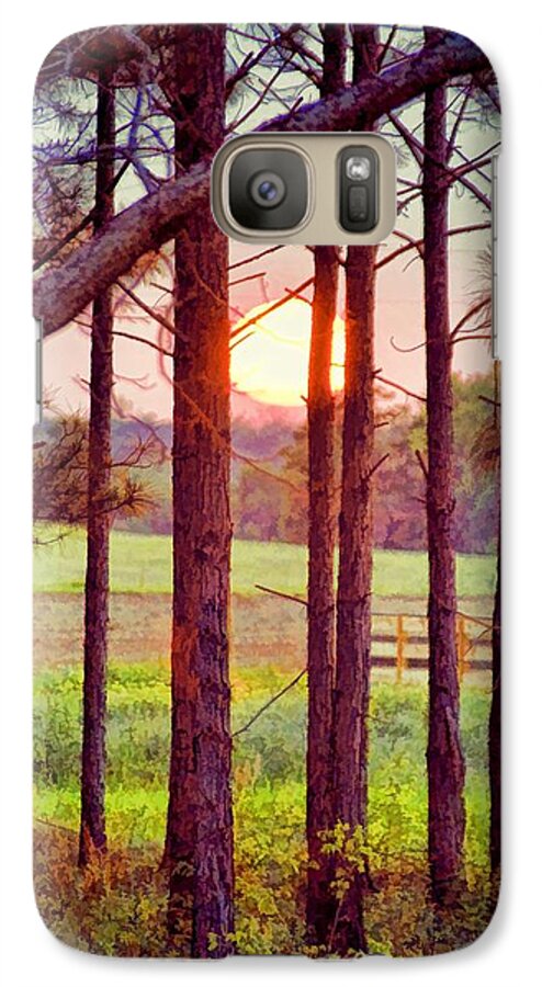 Landscapes Galaxy S7 Case featuring the photograph The Sun Pines Away by Jan Amiss Photography