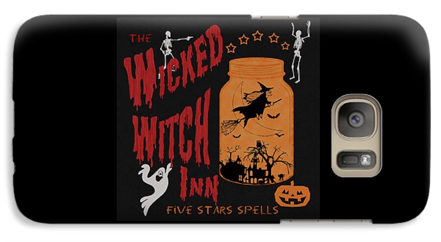 The Wicked Witch Inn Galaxy S7 Case featuring the painting The Wicked Witch Inn by Georgeta Blanaru