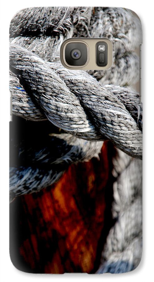 Ropes Galaxy S7 Case featuring the photograph Tied together by Susanne Van Hulst