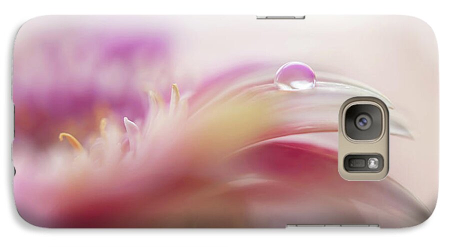 Jenny Rainbow Fine Art Photography Galaxy S7 Case featuring the photograph To Live in Dream 2. Macro Gerbera by Jenny Rainbow