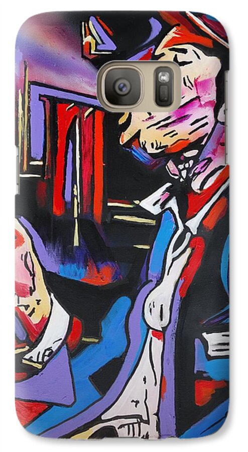 Tom Waits Galaxy S7 Case featuring the painting Tom Traubert's Blues by Eric Dee