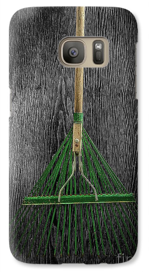 Art Galaxy S7 Case featuring the photograph Tools On Wood 10 on BW by YoPedro