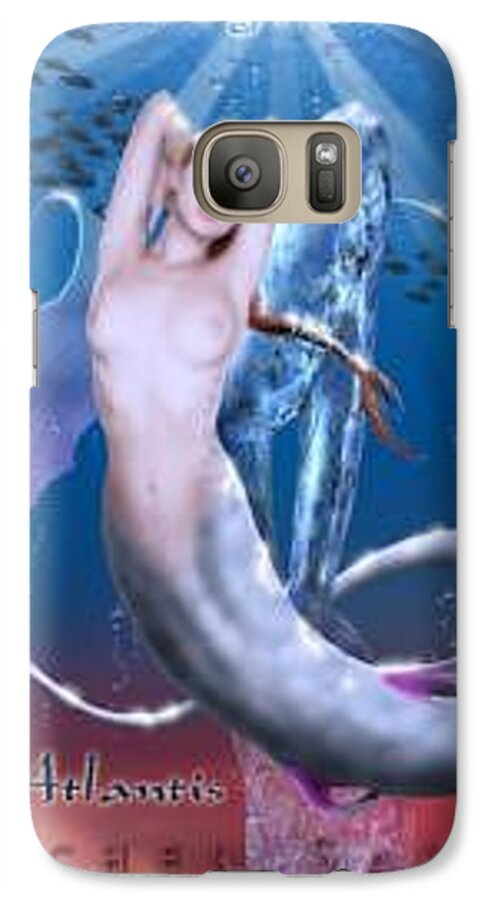 Sea Galaxy S7 Case featuring the painting Tsunami by Michel Savage