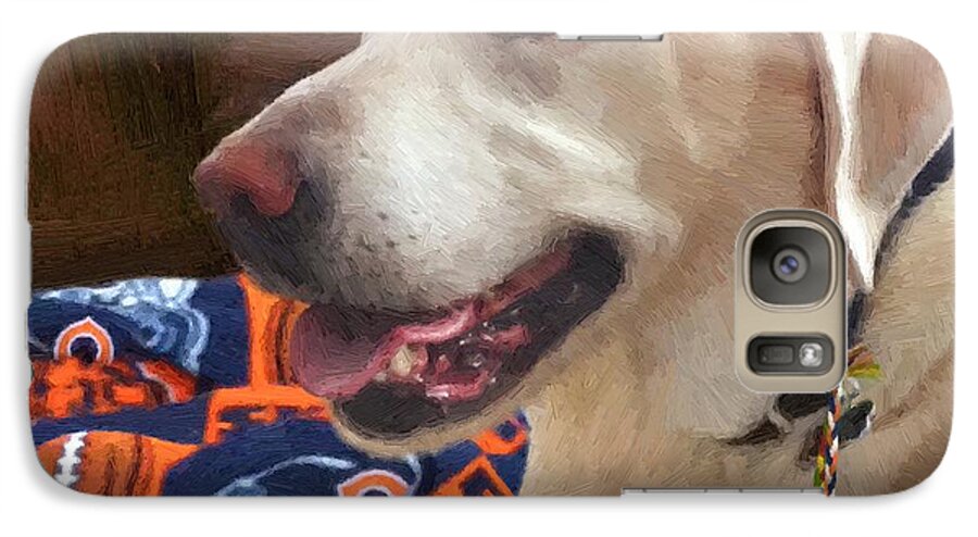Dog Portraits By Doug Kreuger Galaxy S7 Case featuring the painting Tucker by Doug Kreuger