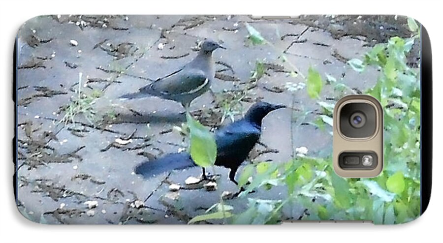 Two Birds Galaxy S7 Case featuring the photograph Two Birds Blue by Felipe Adan Lerma