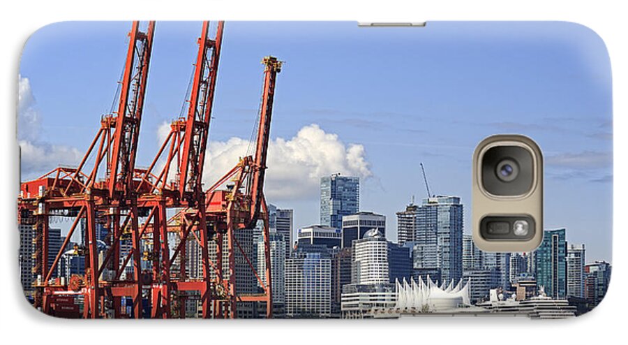 Vancouver Galaxy S7 Case featuring the photograph Vancouver Waterfront Skyline by Charline Xia