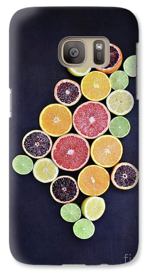 Citrus Galaxy S7 Case featuring the photograph Variety of Citrus Fruits by Stephanie Frey