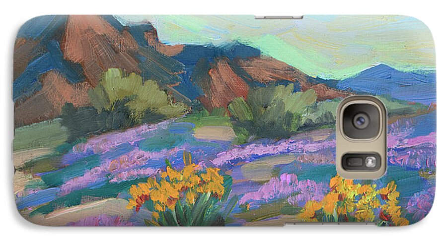 Verbena Galaxy S7 Case featuring the painting Verbena and Spring by Diane McClary