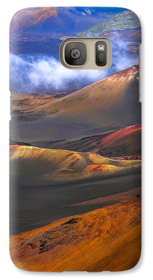 Volcano Galaxy S7 Case featuring the photograph Volcanic Crater in Maui by Debbie Karnes