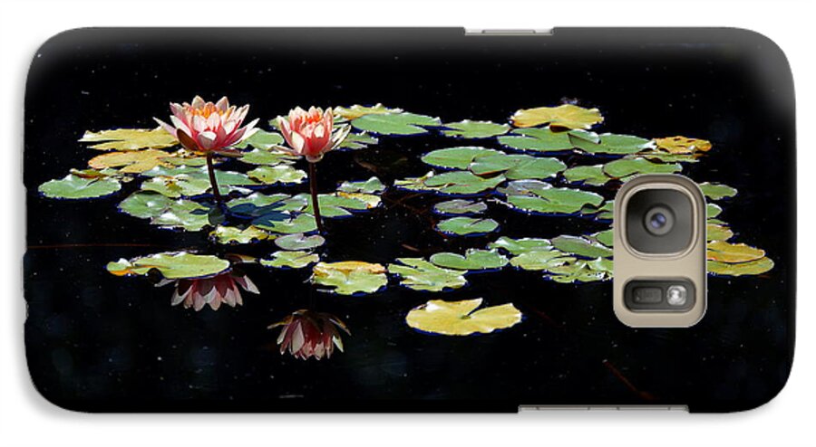 Waterlily Galaxy S7 Case featuring the painting Waterlily Panorama by Marilyn Smith