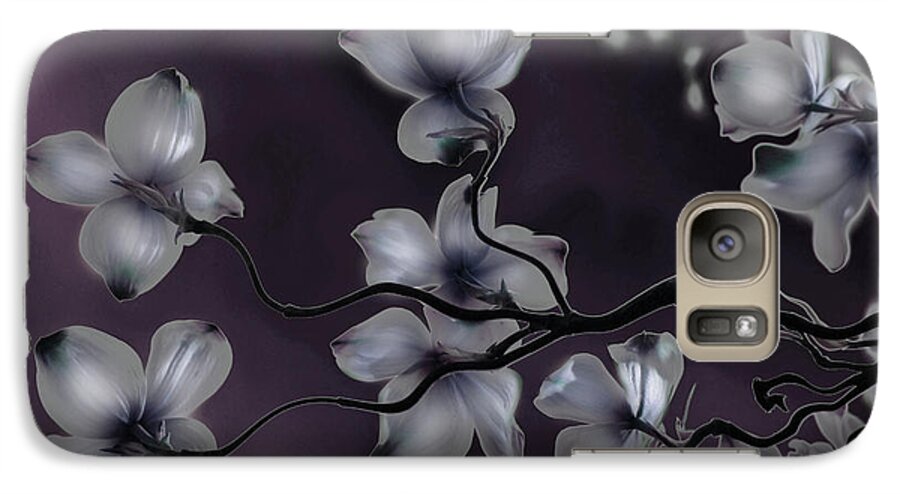 Dogwood Galaxy S7 Case featuring the painting Wave Japanese Art by Gray Artus