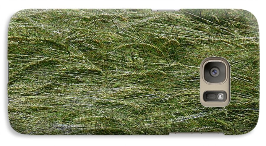 Abstract Galaxy S7 Case featuring the photograph Wheat Field by Jean Bernard Roussilhe