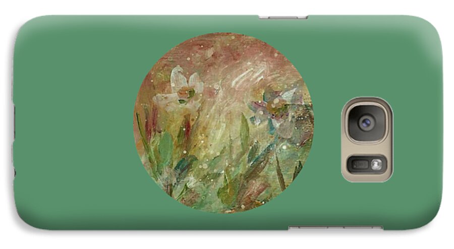 Floral Galaxy S7 Case featuring the painting Wil O' The Wisp by Mary Wolf