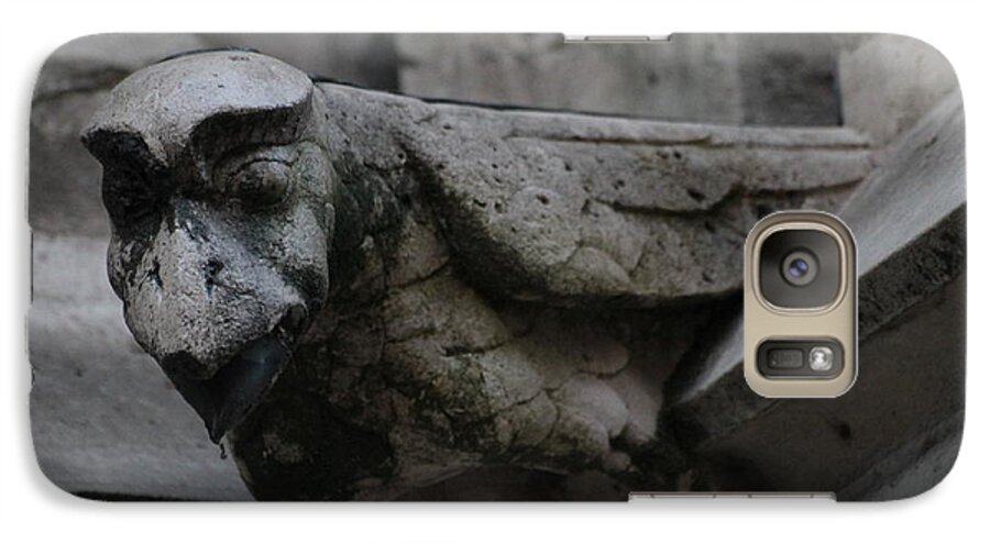 Gargoyles Galaxy S7 Case featuring the photograph Winged Gargoyle by Christopher J Kirby