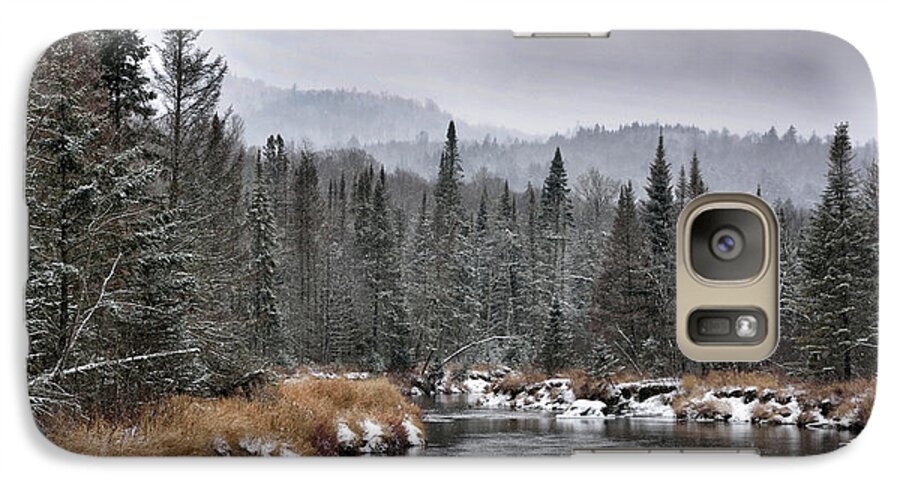 winter Landscape Galaxy S7 Case featuring the photograph Winter in the Adirondack Mountains - New York by Brendan Reals
