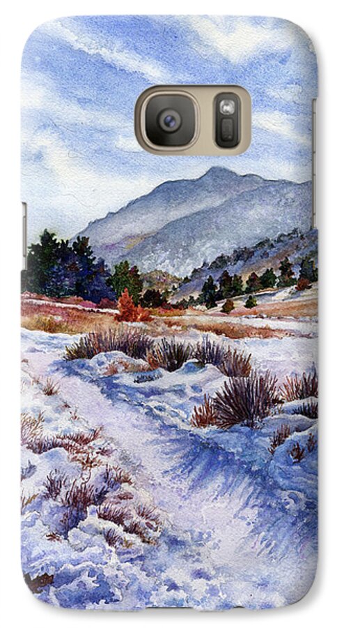 Snow Scene Painting Galaxy S7 Case featuring the painting Winter Wonderland by Anne Gifford