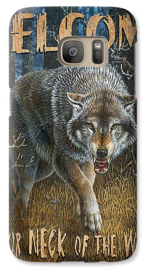 Wildlife Galaxy S7 Case featuring the painting Wold Neck of the Woods by JQ Licensing