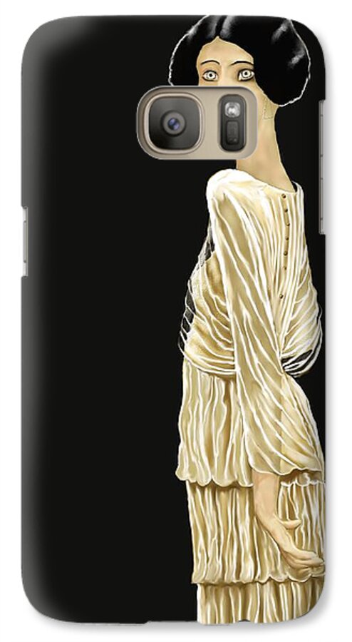 Woman Galaxy S7 Case featuring the digital art Woman 36 by Kerry Beverly