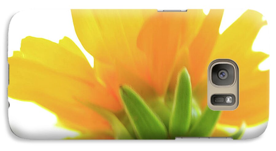 Flowers Galaxy S7 Case featuring the photograph Yellow and Green by Roger Mullenhour