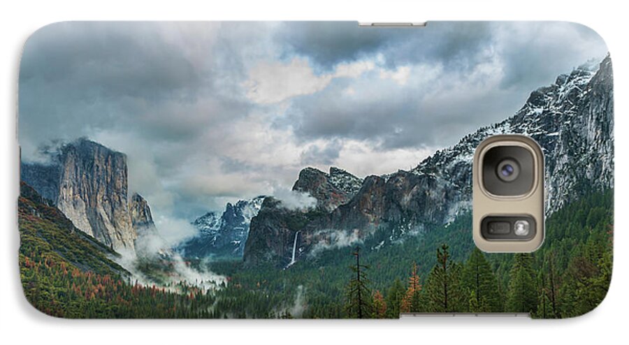 Yosemite National Park Galaxy S7 Case featuring the photograph Yosemite Valley Storm by Dan McGeorge