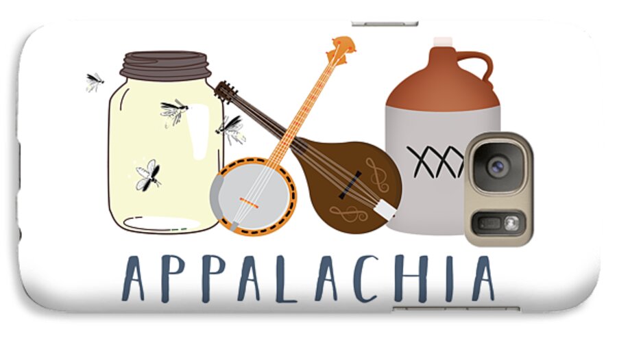 Appalachia Galaxy S7 Case featuring the digital art Appalachia Music by Heather Applegate