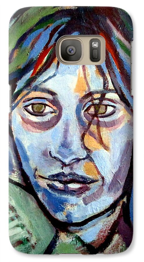 Art Galaxy S7 Case featuring the painting Self Portrait by Helena Wierzbicki